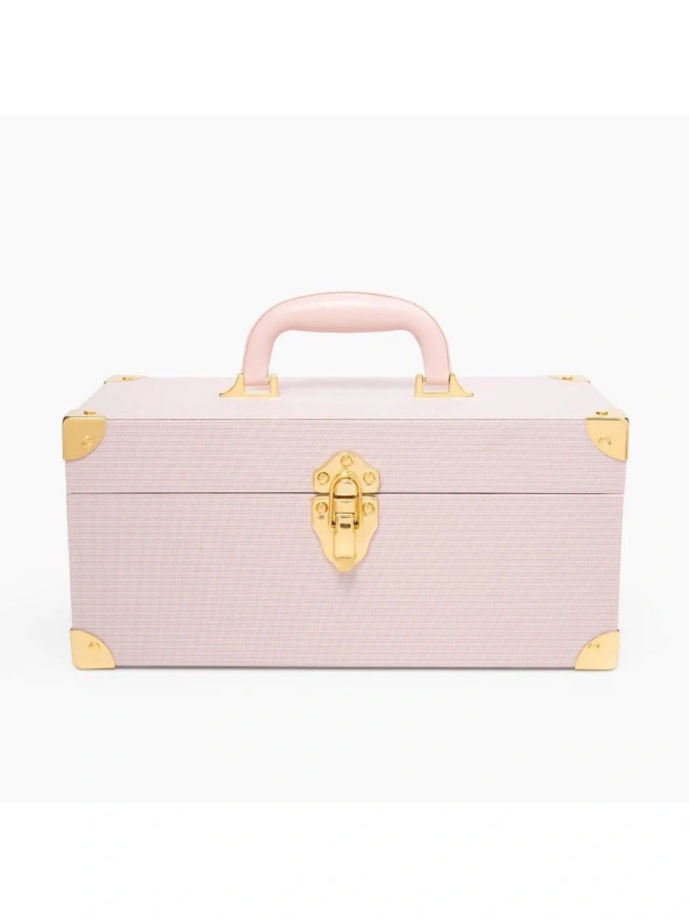 West Emory Nylon Beauty Toolbox with Removable Tray and Gold Metal Corners